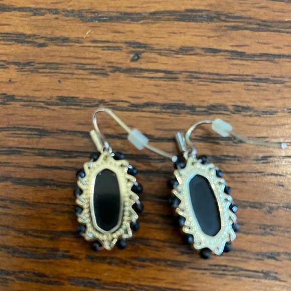 Kendra Scott Beaded Lee Drop earrings in Black Obsidian - Picture 3 of 5